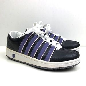 KSwiss black and purple sneakers shoes